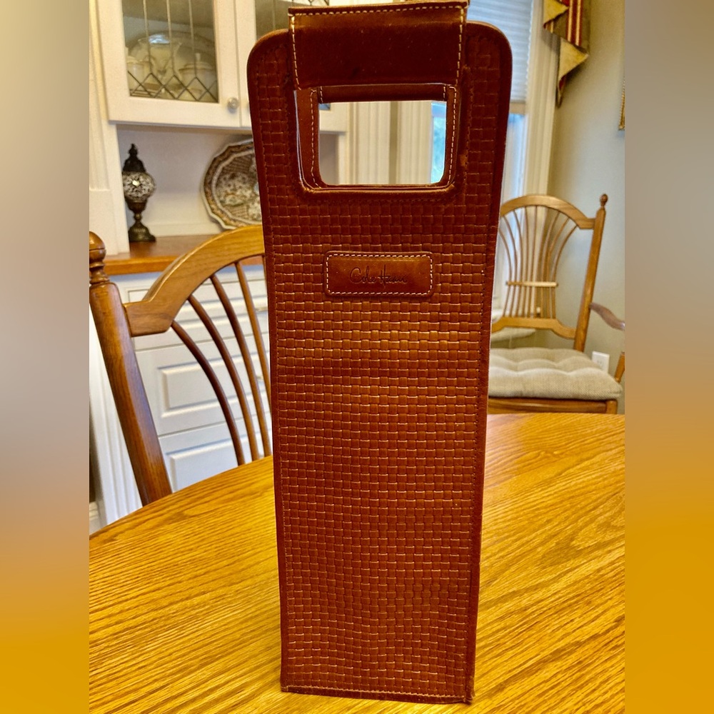 Cole Haan Brown Textured Wine Tote